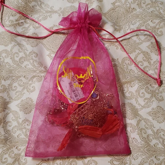 ๐HP๐ STQ gold-tone red & turquoise statement necklace - Picture 9 of 13